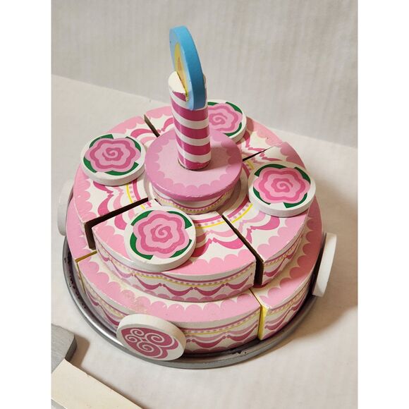 Melissa & Doug Triple-Layer Party Cake | Children's Learning Toy - Picture 5 of 8